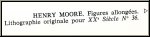 Henry Moore: Original-Lithographie Drei liegende Figuren 1971