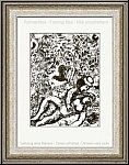 Marc Chagall 'P�rchen am Baume' (Le couple � l'arbre) 1963, Original-Lithographie - Bilder | Werke | Drucke