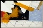 Georges Braque: Der gelbe Vogel 'L'oiseau jaune' 1959, gro�e Farblithographie, im Stein monogrammiert