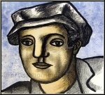 Fernand L�ger: Les Constructeurs 1951, Maison de la Pens�e Original-Lithographie 'L'ouvrier' | Plakate Mourlot