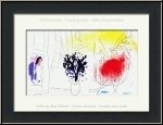 Marc Chagall: Der rote Hahn (Le coq rouge) 1957, Original Lithographie, Mourlot 203 - Originale | Werke