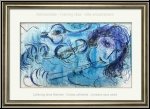 Marc Chagall: Der Fl�tenspieler, Fl�tist (Le Joueur de Flute) 1957 - Original-Lithographien | Werke | Drucke