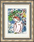 Marc Chagall: Fr�hlingstag 'Jour de Printemps' 1972, Original-Lithographie (Steindruck) - Rahmenidee | Drucke