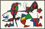Joan Miro: �Delphin und Papagei�, 1975, Original Lithographie X