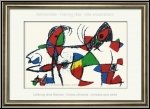 Joan Miro: �Delphin und Papagei�, 1975, Original Lithographie X