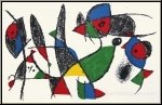 Joan Miro: �Frosch, Fisch, Vogel�, 1975, Original Lithographie IX