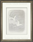 Georges Braque: Original-Lithographie 'Descente aux enfers' zwei V�gel auf Grau, 1961 - Werke | Originale