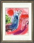 Marc Chagall: Original-Lithographie Mutterschaft und Kentaur (Maternit� au Centaure) 1957, Mutter, Kind, Fl�te