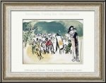 Marc Chagall: Original-Lithographie 'Hommage � Julien Cain' Liebespaar und Maler 1968 - Werke | Originaldrucke