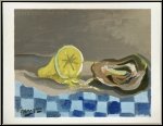 Georges Braque: Auster u. Zitrone, Hu�tre et citron, 1952 Lithographie