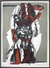 Rolf Szymanski: Druckgrafik 'Black Sun Press' 1973, Lithographie sign.
