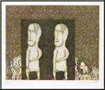 Felix Waske: Ehe-Biotop, Radierung aus 'Kupferne Erz�hlungen' signiert