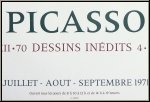 Picasso: Originalplakat f�r die Ausstellung unver�ffentlichter Zeichnungen des K�nstlers, gedruckt bei Mourlot