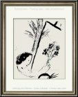 Marc Chagall: Selbstportrait mit Blumenstrau�, mit oder ohne Rahmen eine sch�ne Geschenkidee | Lithographien