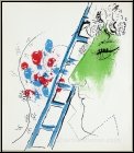Marc Chagall: Die Leiter (L'�chelle) 1957, Original-Lithographie