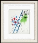 Marc Chagall: Die Leiter (L'�chelle) 1957, Original-Lithographie mit Selbstportrait - Werke | Originale