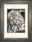 Marc Chagall: Moses und sein Volk, 1973, Lithographie f�r Die biblische Botschaft, Le message biblique | Werke