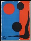 Alexander Calder: Komposition Rot und Blau, 1966 Original-Lithographie