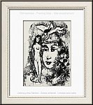 Marc Chagall: Le clown blanc Wei�er Clown 1964 Original-Lithographie