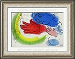 Marc Chagall: Die Kunstreiterin, L'�cuy�re, 1956, Original-Lithographie Zirkus, im Stein signiert