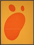 Hans (Jean) Arp: Abstrakte Komposition in Gelb und Orange, 1958