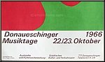 Hans (Jean) Arp: Donaueschinger Musiktage 1966, Original-Lithographie, K�nstlerplakate Erker-Presse St. Gallen