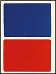 Ellsworth Kelly: Blau �ber Rot, 1966, Rechtecke Original-Lithographie