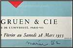 Henri Matisse: Plakat Berggruen & Cie 1953, Papiers d�coup�s - Mourlot Plakate | Poster | Lithographien