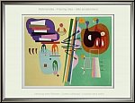 Wassily Kandinsky: 'Einhelligkeit' (Unanimit�), 1969, Farblithographie Maeght, gelber und gr�ner Gleichklang