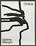 Eduardo Chillida: Galerie Maeght 1964, Original Lithographie, Plakat