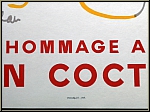 Jean Cocteau: Ville de Nantes 1964, Hommage � Jean Cocteau, Lithographie Mourlot, Original-Ausstellungsplakat