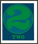 Robert Indiana: 'Numbers' 1968 - Two - Zwei, gr�ne '2', Serigraphie (Siebdruck), Domberger - Werke | Bilder