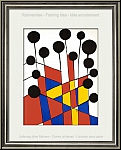 Alexander Calder: 'Balloons' Original-Lithographie, 1971, schwarze Luftballons in einer bunten Welt - Bilder